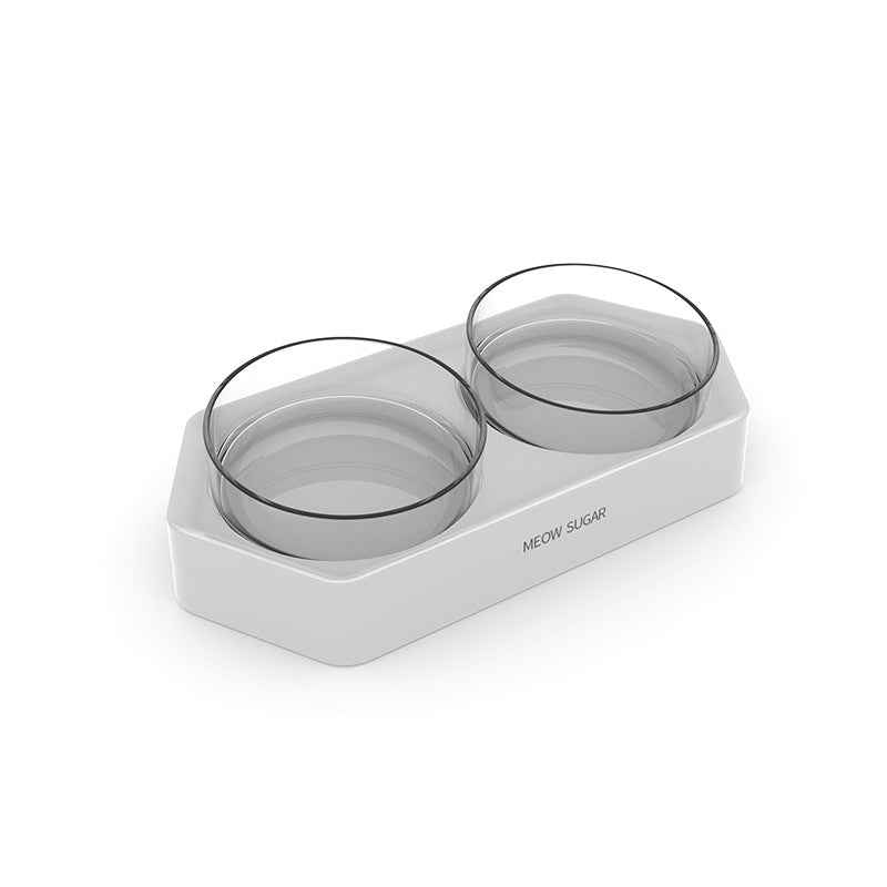 Hexagonal & Inclined Pet Bowl