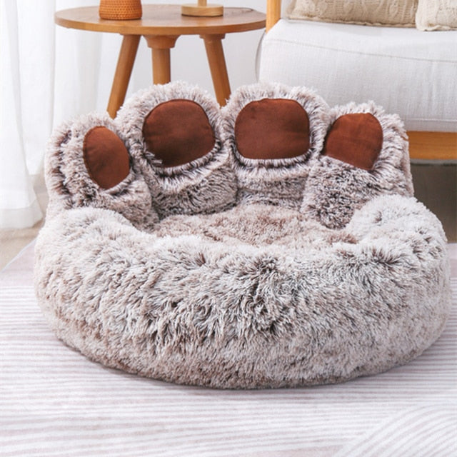 Pet Bear Paw Shaped Bed