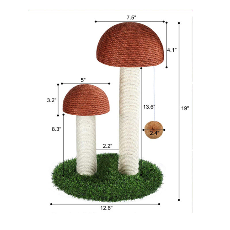 Mushroom Cat Scratching Post