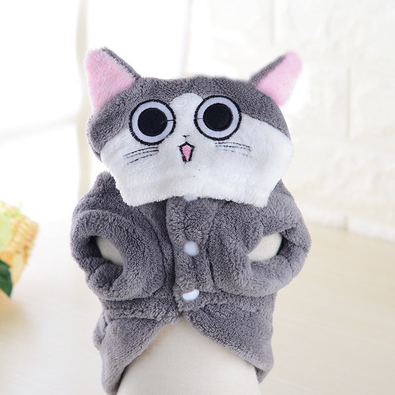 Coral Velvet Dog Clothes