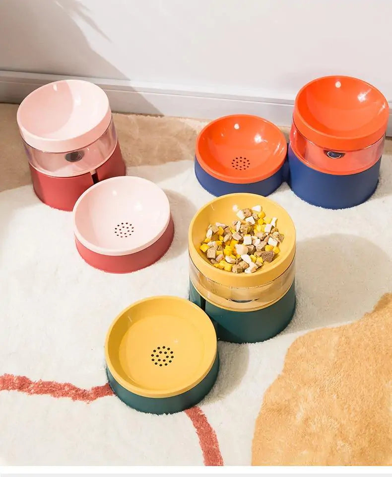 Pet Bowl w/ Water Dispenser Built-in