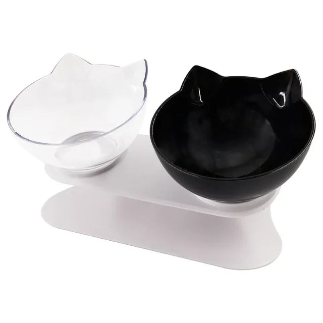 Double Pet Bowl with Raised Stand