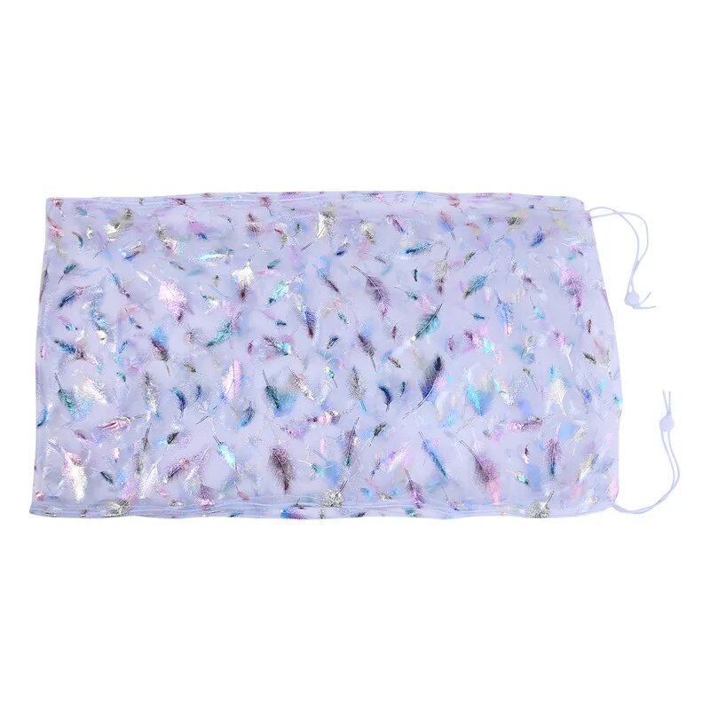 Universal Bird Cage Cover 360 Degrees Covering Bird Cage Mesh Net Elastic Birdcage Cover Soft Bird Seed Guard Skirt For Home