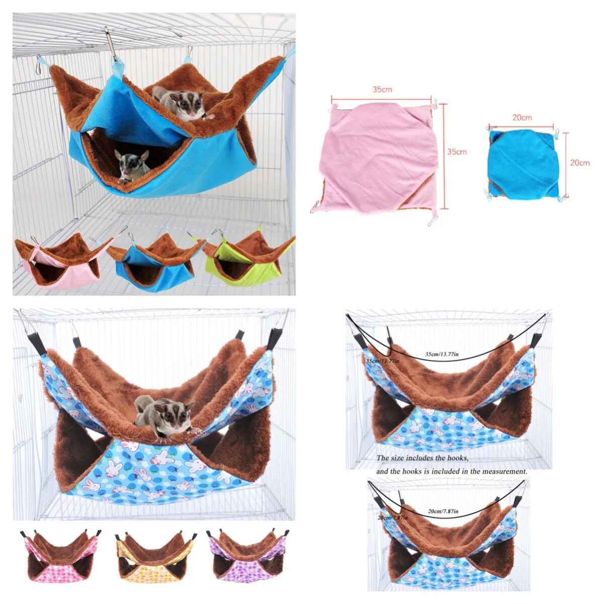 Warm Hamster Hammock For Rodents