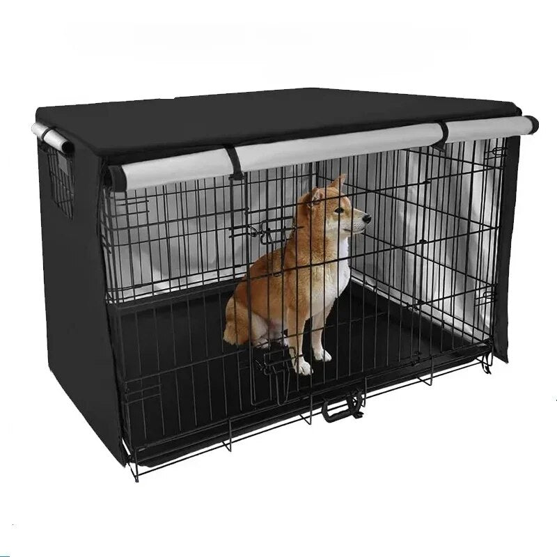Dog Cage W/ Waterproof Cover