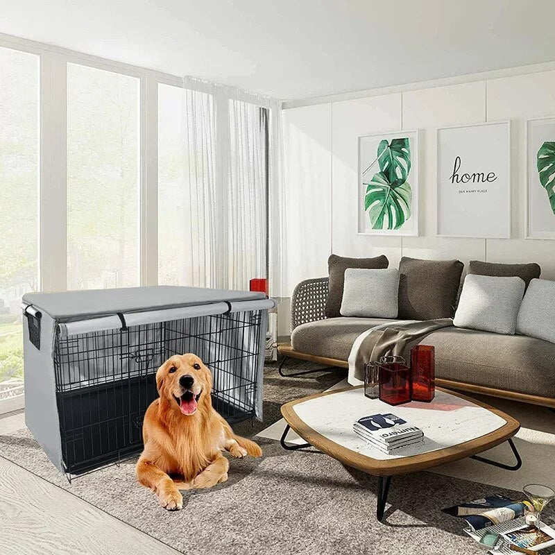 Dog Cage W/ Waterproof Cover