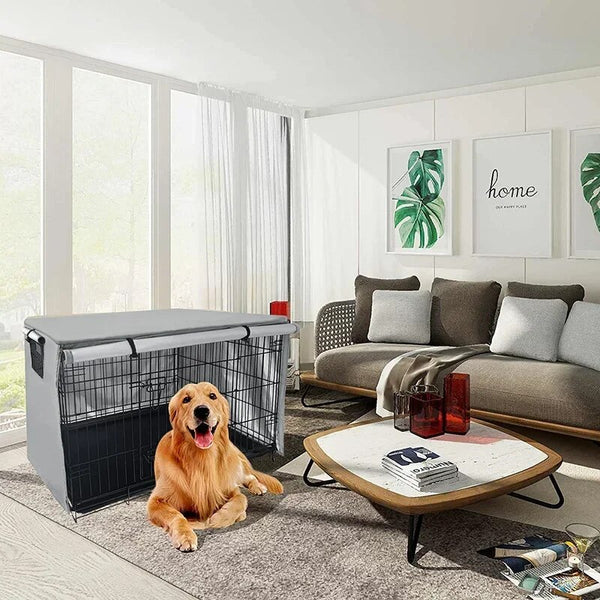 Dog Cage W/ Waterproof Cover
