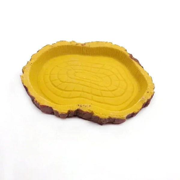 Resin Aquarium Pet Reptile Feeder Bowl Basin Food Water Pot Reptile Turtle Tortoise Scorpion Lizard Crabs Supplies