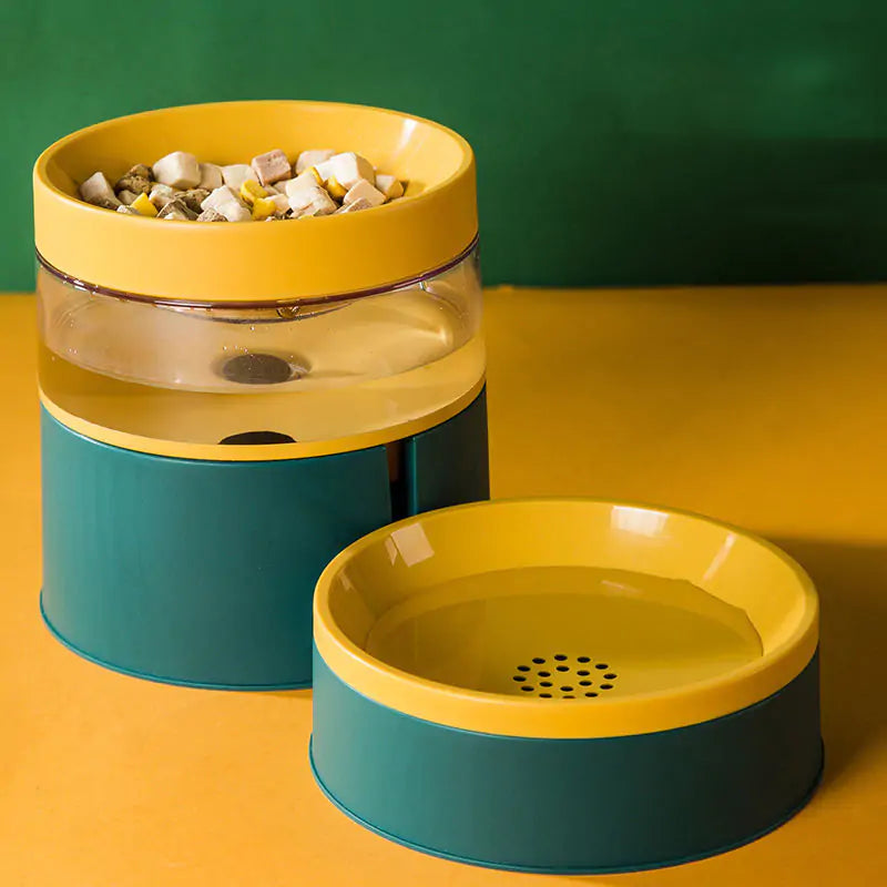 Pet Bowl w/ Water Dispenser Built-in