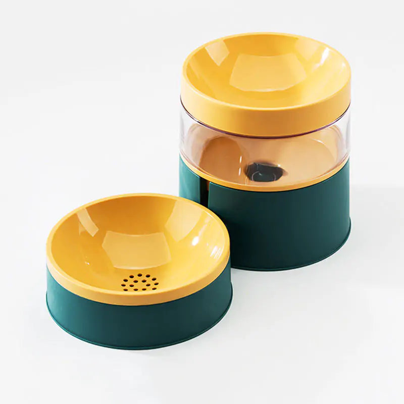 Pet Bowl w/ Water Dispenser Built-in
