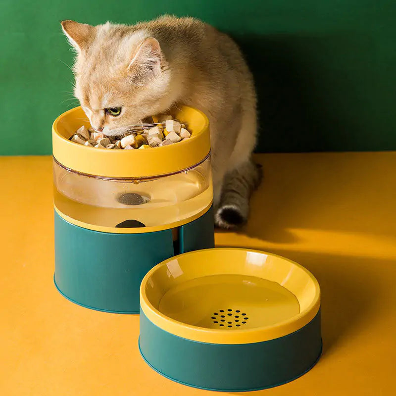 Pet Bowl w/ Water Dispenser Built-in