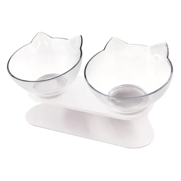 Double Pet Bowl with Raised Stand