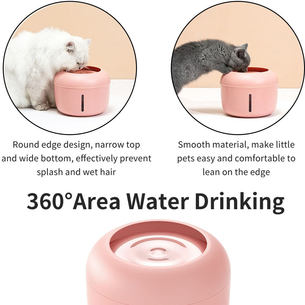 Active-Filter Water Drinking Bowl
